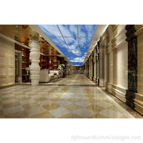 36w-40w 600x600 Recessed 3D Blue Sky Cloud LED Panel Ceiling Light